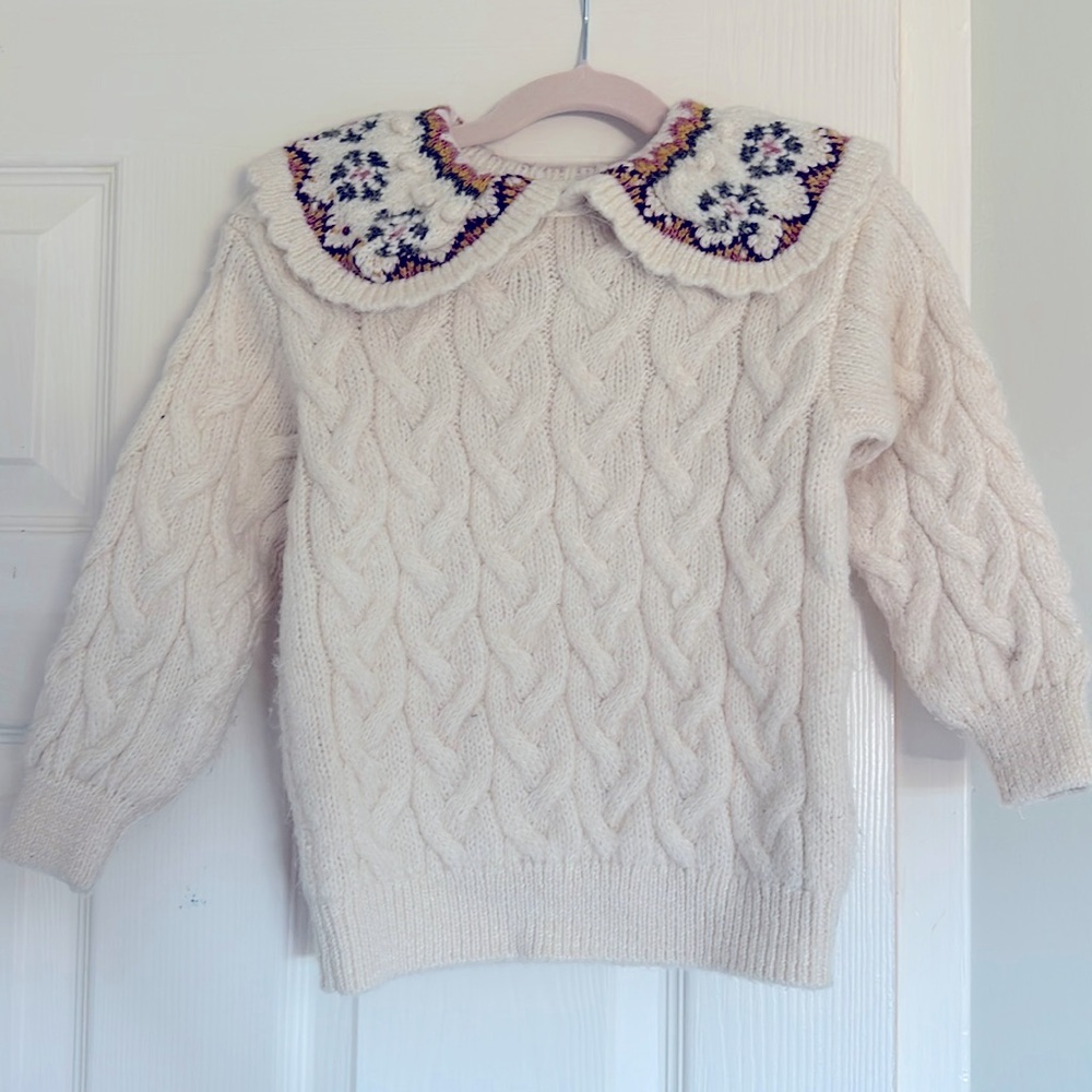 Collard wool kids sweater.